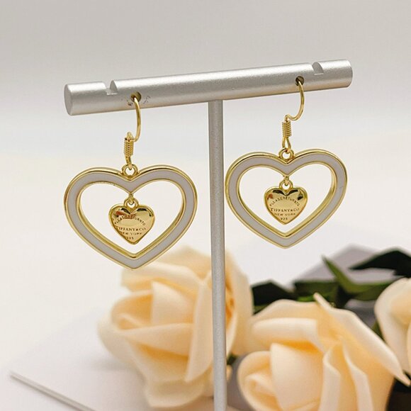 Tiffany & Co. Heart-Shaped Pendant Earrings - Picture 5 of 5